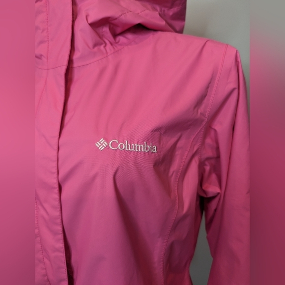 Columbia Waterproof Hooded Jacket pink women's size M - Picture 5 of 17